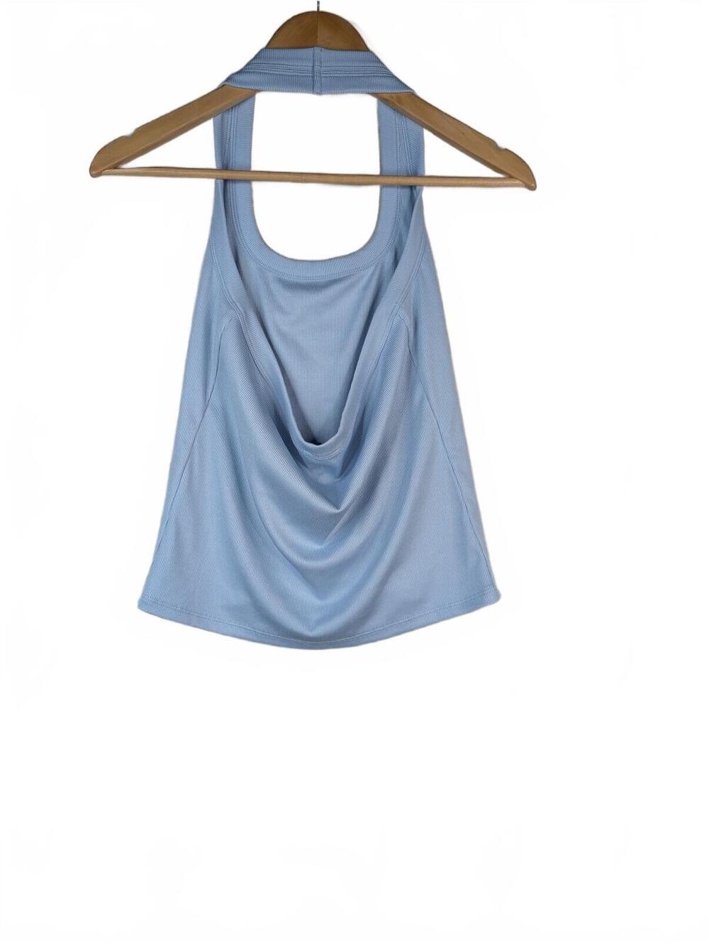 NWT LNA Bradley Halter Top Blue Mist Size L - Picture 3 of 6